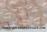 CPQ11 15.5 inches 13*18mm oval natural pink quartz beads wholesale