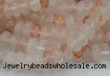 CPQ14 15.5 inches 5*8mm rondelle natural pink quartz beads