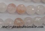 CPQ205 15.5 inches 12mm faceted round natural pink quartz beads