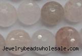 CPQ207 15.5 inches 16mm faceted round natural pink quartz beads