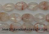 CPQ218 15.5 inches 10*14mm faceted oval natural pink quartz beads