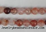 CPQ23 15.5 inches 8mm faceted round natural pink quartz beads