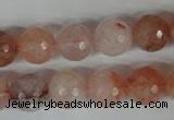 CPQ25 15.5 inches 12mm faceted round natural pink quartz beads