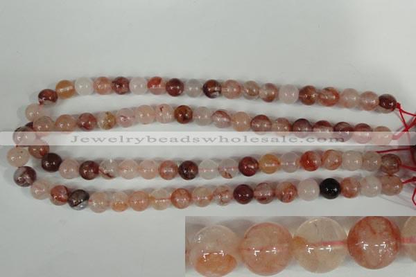 CPQ30 15.5 inches 10mm round natural pink quartz beads wholesale