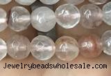 CPQ311 15.5 inches 6mm faceted round pink quartz beads wholesale