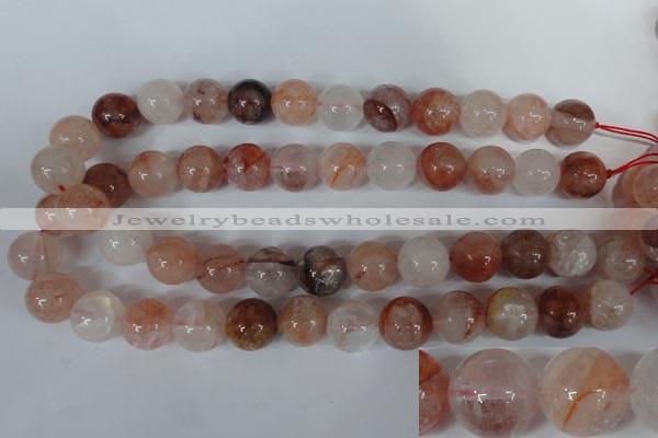 CPQ33 15.5 inches 16mm round natural pink quartz beads wholesale