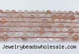 CPQ331 15.5 inches 8mm round pink quartz beads wholesale