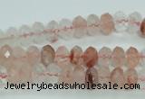 CPQ38 15.5 inches 5*8mm faceted rondelle natural pink quartz beads