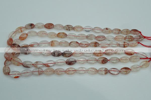 CPQ43 15.5 inches 10*14mm oval natural pink quartz beads