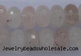 CPQ70 15.5 inches 10*16mm faceted rondelle natural pink quartz beads