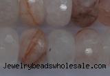 CPQ72 15.5 inches 14*20mm faceted rondelle natural pink quartz beads