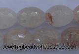 CPQ74 15.5 inches 15*20mm faceted rice natural pink quartz beads