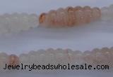 CPQ95 15.5 inches 10*30mm carved rice natural pink quartz beads