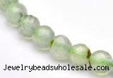 CPR05 A+ grade 8mm faceted round natural prehnite stone beads