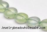 CPR08 A grade 12mm flat round natural prehnite gemstone beads