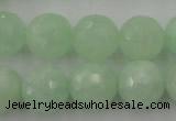 CPR116 15.5 inches 16mm faceted round natural prehnite beads wholesale