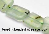 CPR15 A grade 15*20mm rectangle natural Prehnite gemstone beads