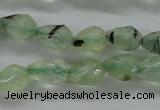 CPR204 15.5 inches 5*8mm faceted teardrop natural prehnite beads