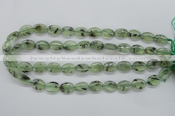 CPR222 15.5 inches 12*16mm oval natural prehnite beads wholesale