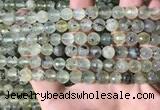 CPR358 15.5 inches 8mm faceted round prehnite beads wholesale