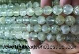 CPR364 15.5 inches 12mm faceted round prehnite gemstone beads