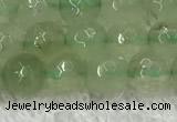 CPR415 15.5 inches 6mm faceted round natural prehnite beads