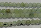 CPR51 15.5 inches 6mm faceted round natural prehnite beads