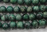 CPT205 15.5 inches 8mm round green picture jasper beads