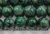 CPT207 15.5 inches 12mm round green picture jasper beads