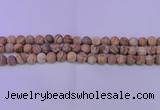 CPT522 15.5 inches 8mm round matte picture jasper beads