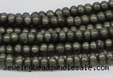 CPY08 16 inches 3*6mm rondelle pyrite gemstone beads wholesale