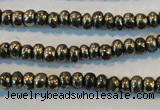 CPY100 15.5 inches 3*4mm rondelle pyrite gemstone beads wholesale