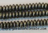 CPY101 15.5 inches 3*6mm rondelle pyrite gemstone beads wholesale