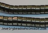 CPY117 15.5 inches 5*10mm heishi pyrite gemstone beads wholesale