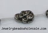 CPY562 15.5 inches 13*18mm skull pyrite gemstone beads