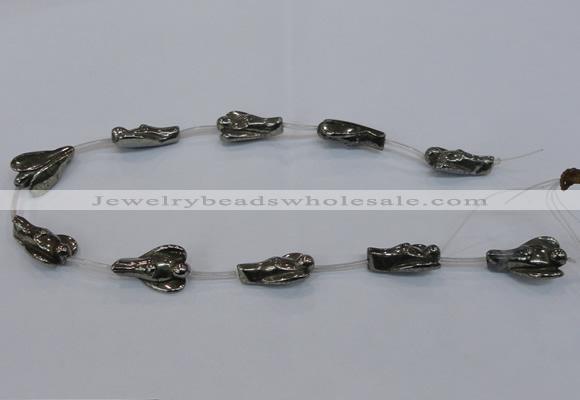 CPY566 15.5 inches 16*26mm angel pyrite gemstone beads