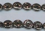 CPY574 15.5 inches 10mm donut pyrite gemstone beads wholesale