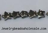 CPY657 15.5 inches 10*10mm star pyrite gemstone beads