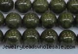 CPY754 15.5 inches 12mm round pyrite gemstone beads wholesale