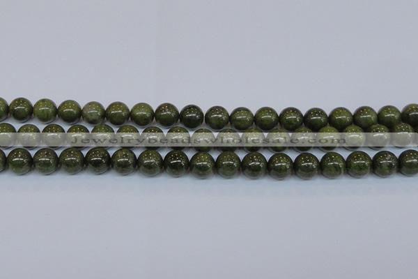 CPY754 15.5 inches 12mm round pyrite gemstone beads wholesale