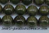 CPY755 15.5 inches 14mm round pyrite gemstone beads wholesale