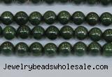 CPY760 15.5 inches 4mm round pyrite gemstone beads wholesale