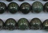 CPY765 15.5 inches 14mm round pyrite gemstone beads wholesale