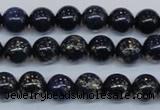 CPY772 15.5 inches 8mm round pyrite gemstone beads wholesale