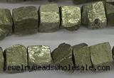 CPY808 15.5 inches 8*10mm - 10*12mm nuggets pyrite beads