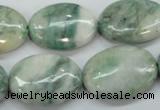 CQJ56 15.5 inches 18*25mm oval Qinghai jade beads wholesale