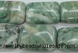 CQJ76 15.5 inches 18*25mm rectangle Qinghai jade beads wholesale