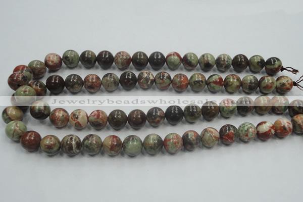 CRA03 15.5 inches 12mm round natural rainforest agate gemstone beads