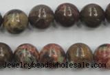 CRA04 15.5 inches 14mm round natural rainforest agate gemstone beads