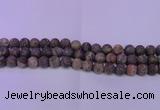 CRA120 15.5 inches 4mm round matte rainforest agate beads